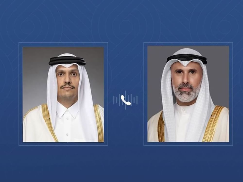 رئيس الوزراء القطري يستعرض مع وزير خارجية الكويت المستجدات الإقليمية