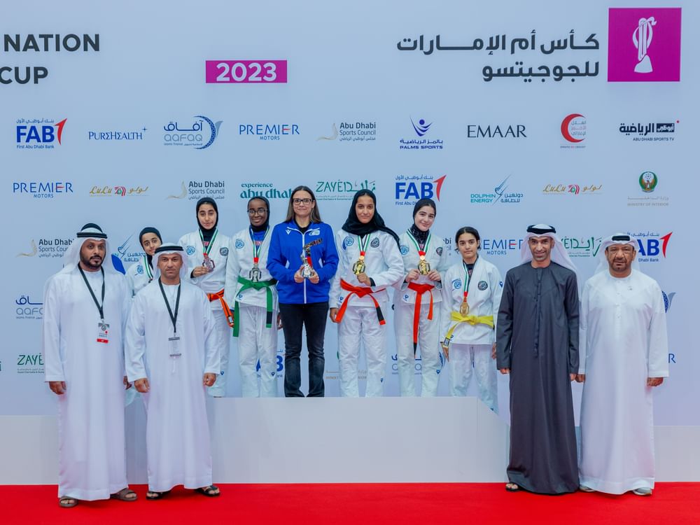 Thani Al Zeyoudi honours winners of Mother of the Nation Jiu-Jitsu Cup