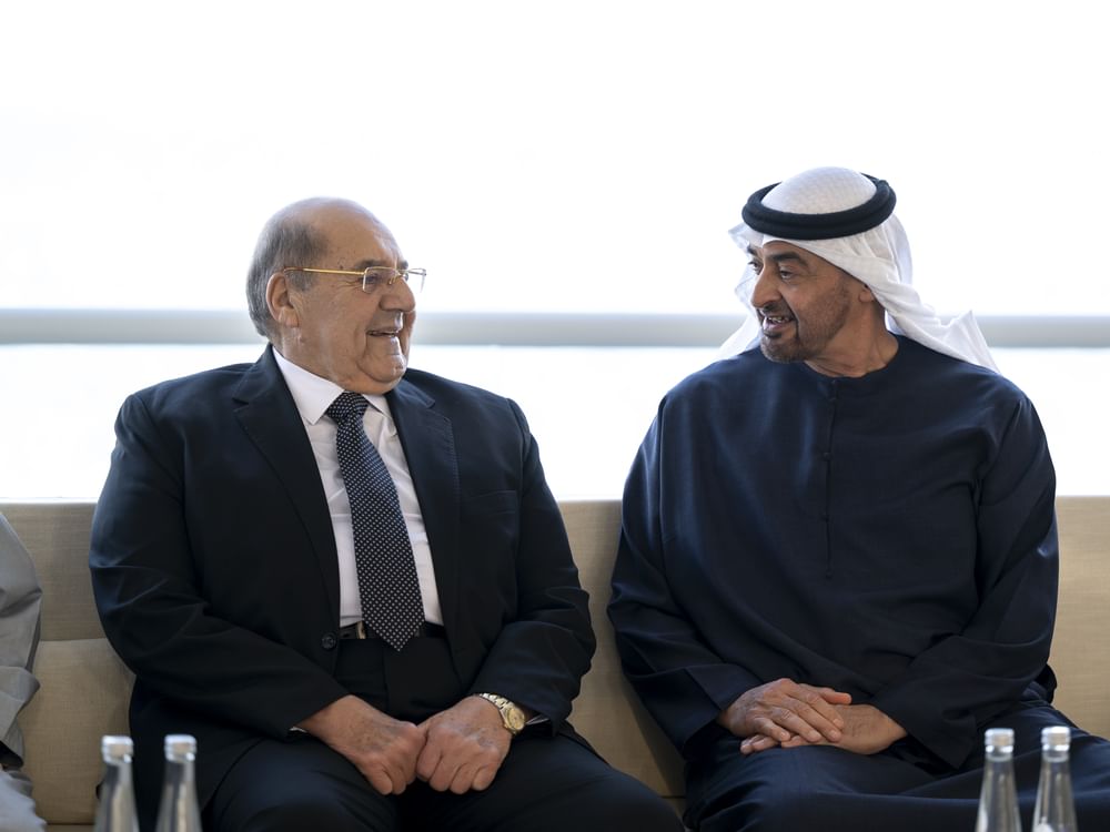 رئيس الدولة يستقبل رئيس مجلس الشيوخ  المصري
