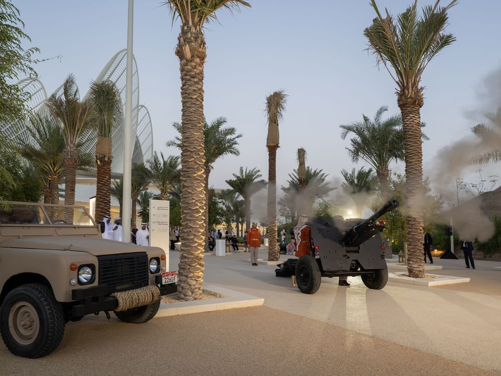 في أجواء روحانية رمضانية.. إطلاق مدفع الإفطار لأول مرة في متحف زايد الوطني