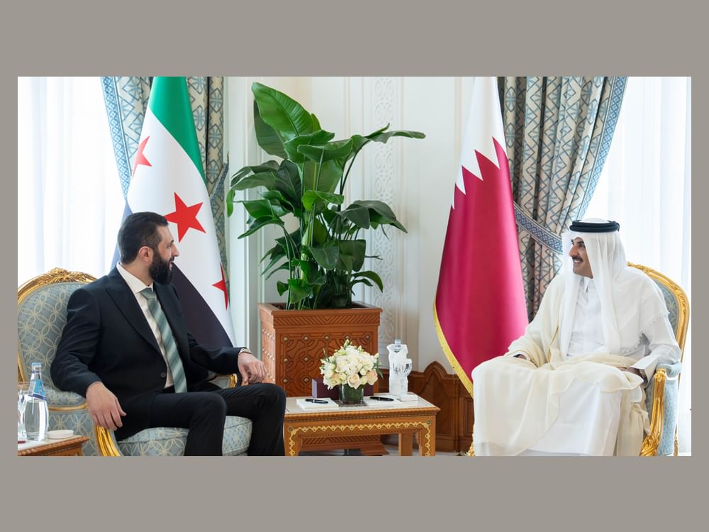 أمير قطر والرئيس السوري يبحثان سبل تعزيز الأمن والاستقرار في المنطقة