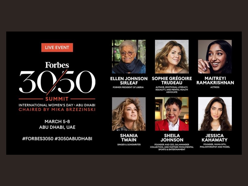 Abu Dhabi launches third annual Forbes 30/50 Summit on International Women's Day