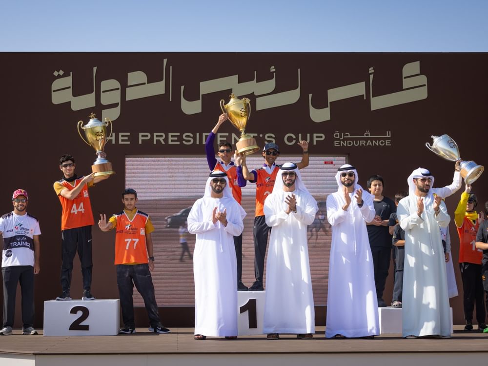 "إسطبلات العين" تتوج بكأس رئيس الدولة للقدرة في "قرية بوذيب"