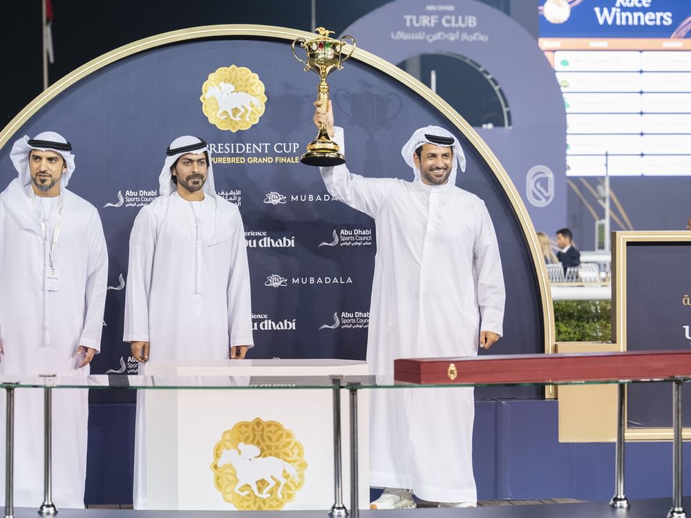 Khalifa bin Tahnoon bin Mohammed attends grand finale of 33rd UAE President Cup for Arabian Purebred Horses