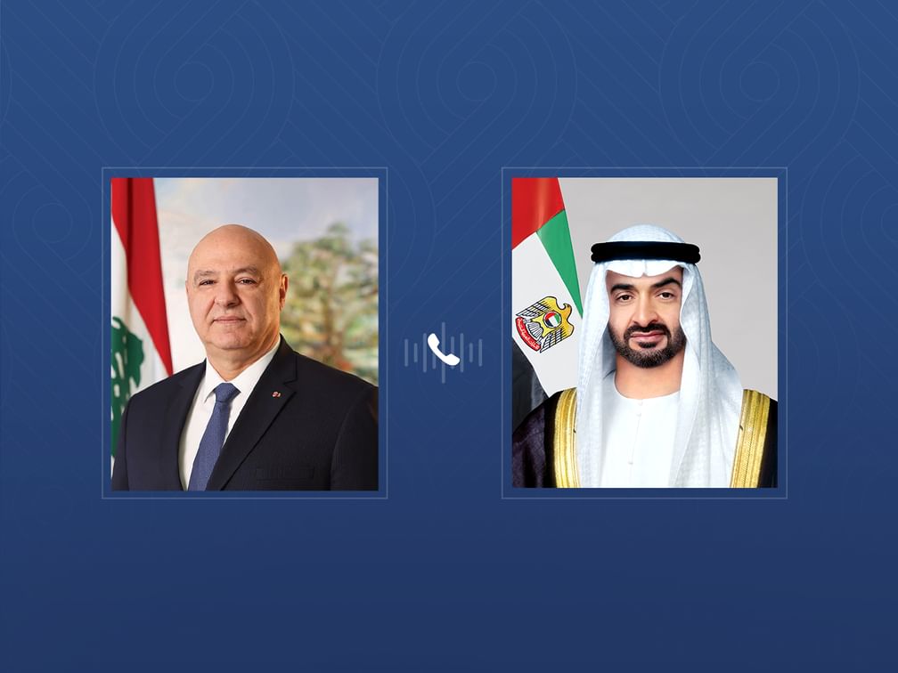 UAE President receives phone call from Lebanese President